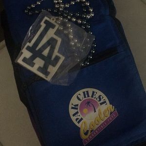 NEW Bundle insulated backpack LA dodgers necklace